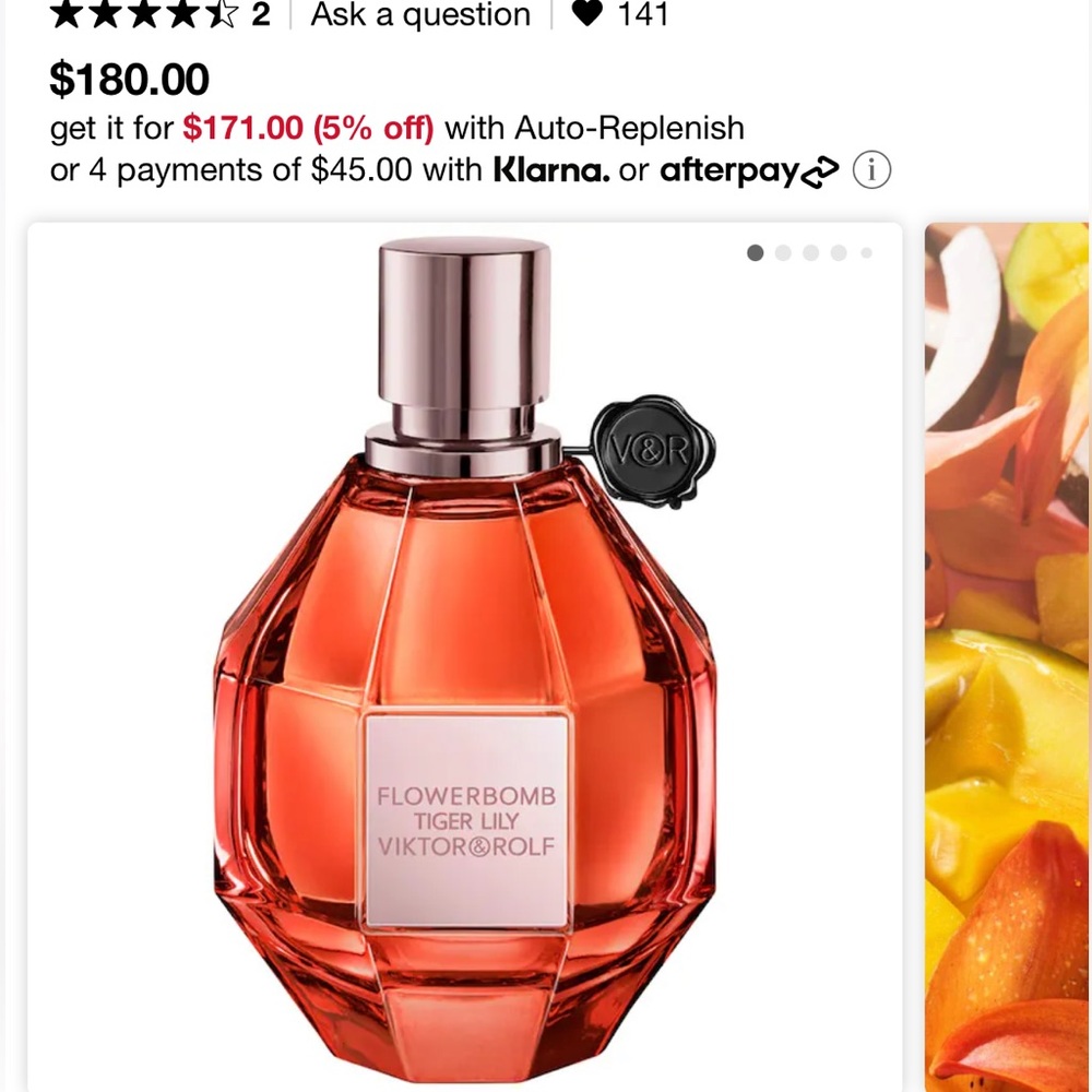 BN in box Viktor & Rolf flower bomb perfume Tiger Lily